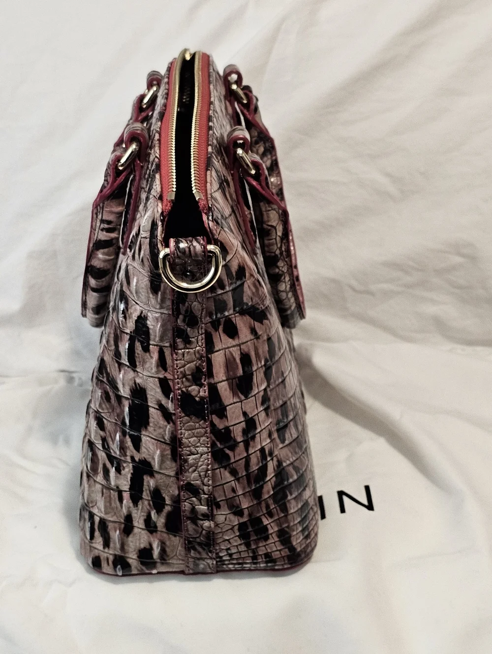 Brahmin Solid Ruby Prowl Duxbury and Ady Wallet - Picture 6 of 10